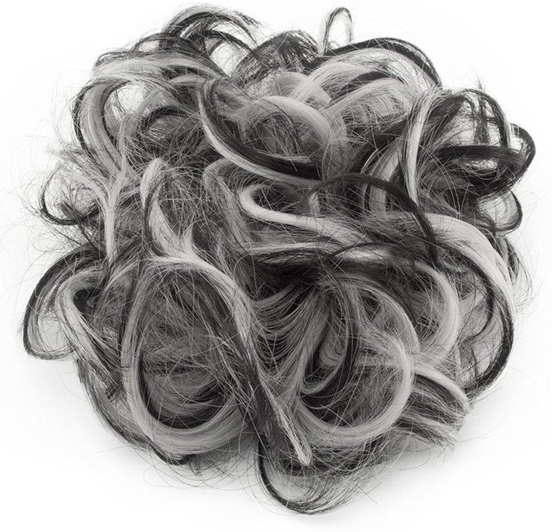 SLLIE Messy Hair Bun Extensions Chignons Hair Hair Scrunchie Scrunchy Updo Hairpiece - Image 2
